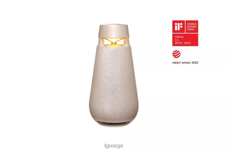 høyttaler| LG xboom 360 bluetooth høyttaler med rundstrålende lyd, beige J62J4487