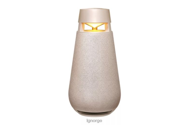 høyttaler| LG xboom 360 bluetooth høyttaler med rundstrålende lyd, beige J62J4487