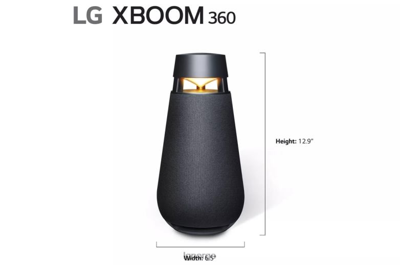 høyttaler| LG xboom 360 bluetooth høyttaler med rundstrålende lyd, svart J62J4492