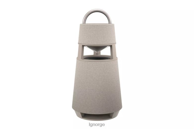 høyttaler| LG xboom 360 omnidireksjonell lyd bærbar trådløs bluetooth-høyttaler med stemningsbelysning - beige J62J4297