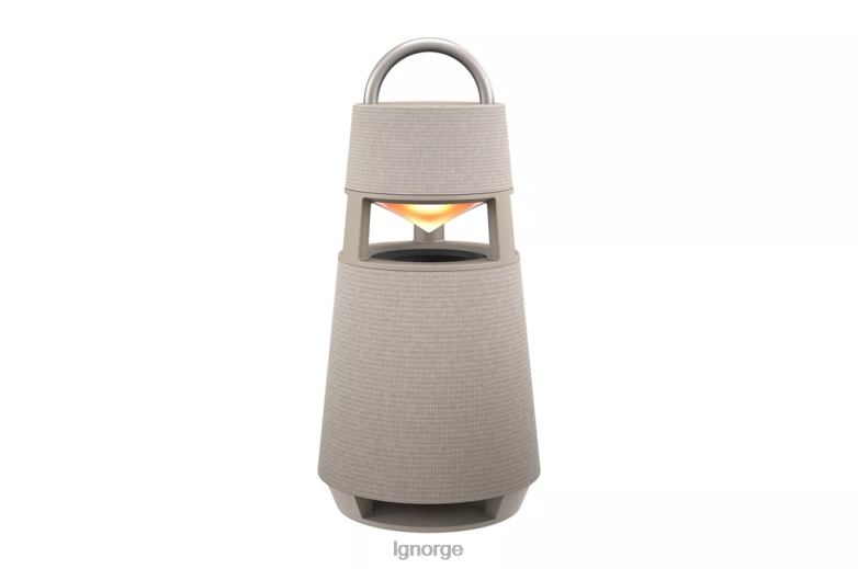 høyttaler| LG xboom 360 omnidireksjonell lyd bærbar trådløs bluetooth-høyttaler med stemningsbelysning - beige J62J4297