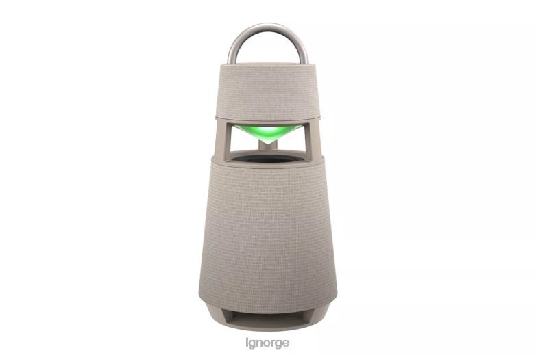 høyttaler| LG xboom 360 omnidireksjonell lyd bærbar trådløs bluetooth-høyttaler med stemningsbelysning - beige J62J4297