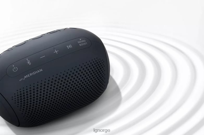 høyttaler| LG xboom go pl2 bærbar bluetooth-høyttaler med meridian-lydteknologi J62J4495