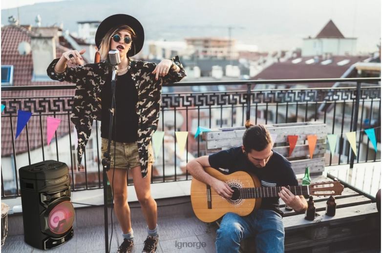 høyttaler| LG xboom rnc5 partytårn med bassblåsing J62J4486