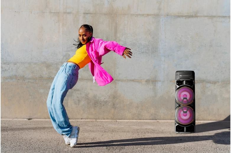 høyttaler| LG xboom rnc9 partytårn med dobbel bassblåsing J62J4478