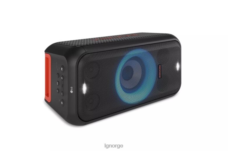 høyttaler| LG xboom xl5 bærbar tårnhøyttaler med 200w strøm og flerringsbelysning med opptil 12 timers batterilevetid J62J4485