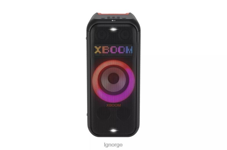 høyttaler| LG xboom xl7 bærbar tårnhøyttaler med 250w strøm og pikselled-belysning med opptil 20 timers batterilevetid J62J4477