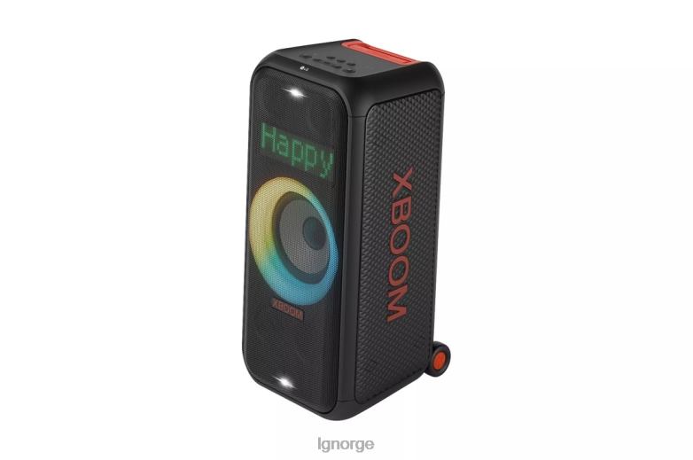 høyttaler| LG xboom xl7 bærbar tårnhøyttaler med 250w strøm og pikselled-belysning med opptil 20 timers batterilevetid J62J4477