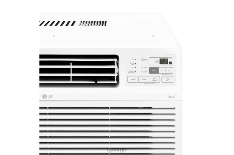 klimaanlegg| LG 12 000 btu smart wi-fi-aktivert vindusklimaanlegg J62J428
