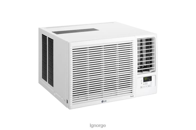 klimaanlegg| LG 12 000 btu smart wi-fi-aktivert vindusklimaanlegg, kjøling og oppvarming J62J436