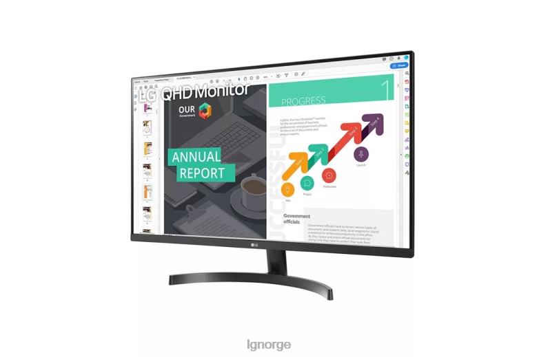 overvåke| LG 32'' qhd ips hdr10-skjerm med amd freesync J62J4408