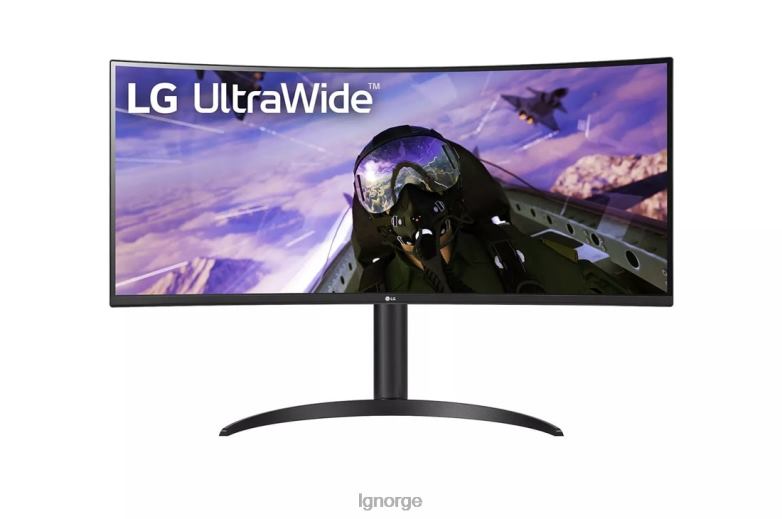 overvåke| LG 34' buet ultrawide qhd hdr freesyncpremium-skjerm med 160hz oppdateringsfrekvens J62J4394