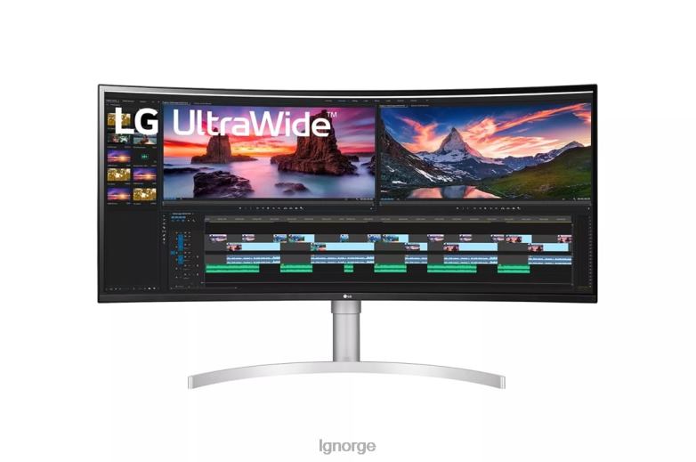 overvåke| LG 38wn95c-w 38 tommers ultravid qhd+ ips buet skjerm med thunderbolt3-tilkobling J62J4393