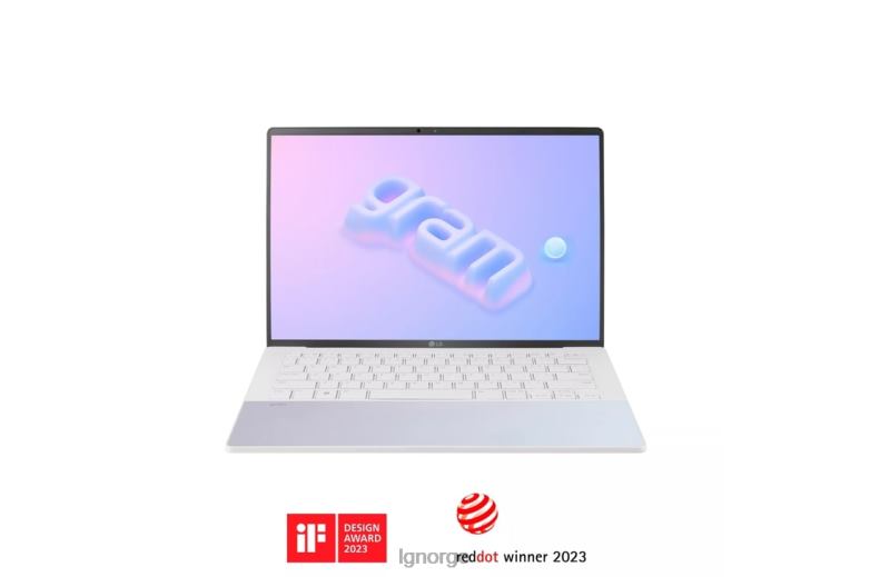 apparat| LG gram style 14'' oled bærbar PC, Intel 13th gen core i7 evo-plattform, Windows 11 home, 16gb ram, 512gb ssd, dynamisk hvit J62J4385