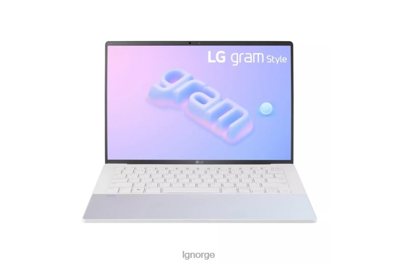 apparat| LG gram style 14'' oled bærbar PC, Intel 13th gen core i7 evo-plattform, Windows 11 home, 16gb ram, 512gb ssd, dynamisk hvit J62J4385