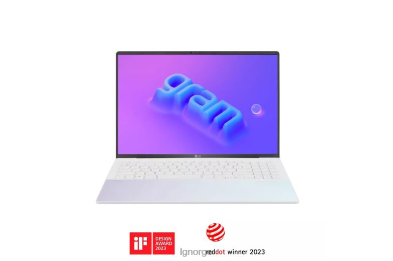 apparat| LG gram style 16'' oled bærbar PC, Intel 13th gen core i7 evo-plattform, Windows 11 home, 16gb ram, 1TB ssd, dynamisk hvit J62J4386