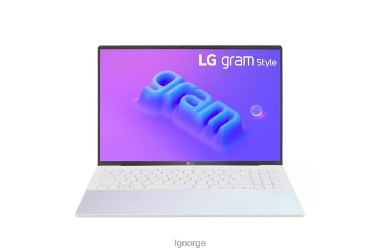 apparat| LG gram style 16'' oled bærbar PC, Intel 13th gen core i7 evo-plattform, Windows 11 home, 16gb ram, 1TB ssd, dynamisk hvit J62J4386