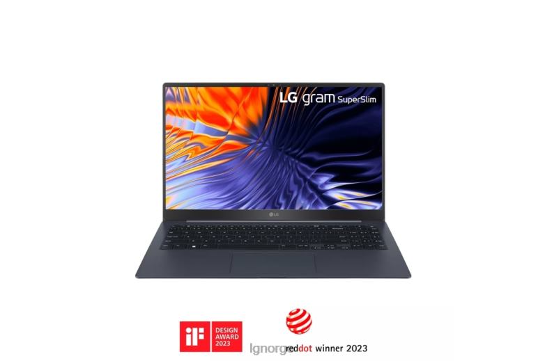 apparat| LG gram superslim 15,6'' oled bærbar PC, intel13th gen corei7 evoplatform, Windows 11 home, 16gb ram, 512gb ssd, neptune blue J62J4381