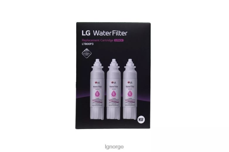 tilbehør| LG lt800p3 - 6 måneder / 200 gallon kapasitet erstatning kjøleskap vannfilter 3-pack (nsf42 og nsf53*) J62J490