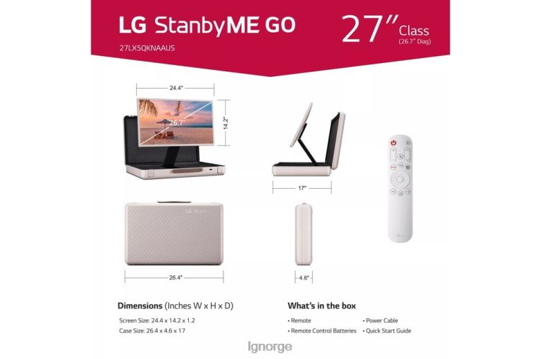 tv| LG stanbyme go 27